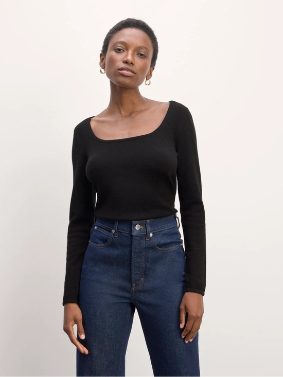 Everlane Sweaters - Everlane The Square Neck Sweater in Cashmere Size: S, NWT
